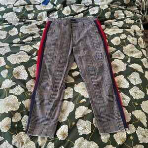 MOTHER plaid shaker prep fray